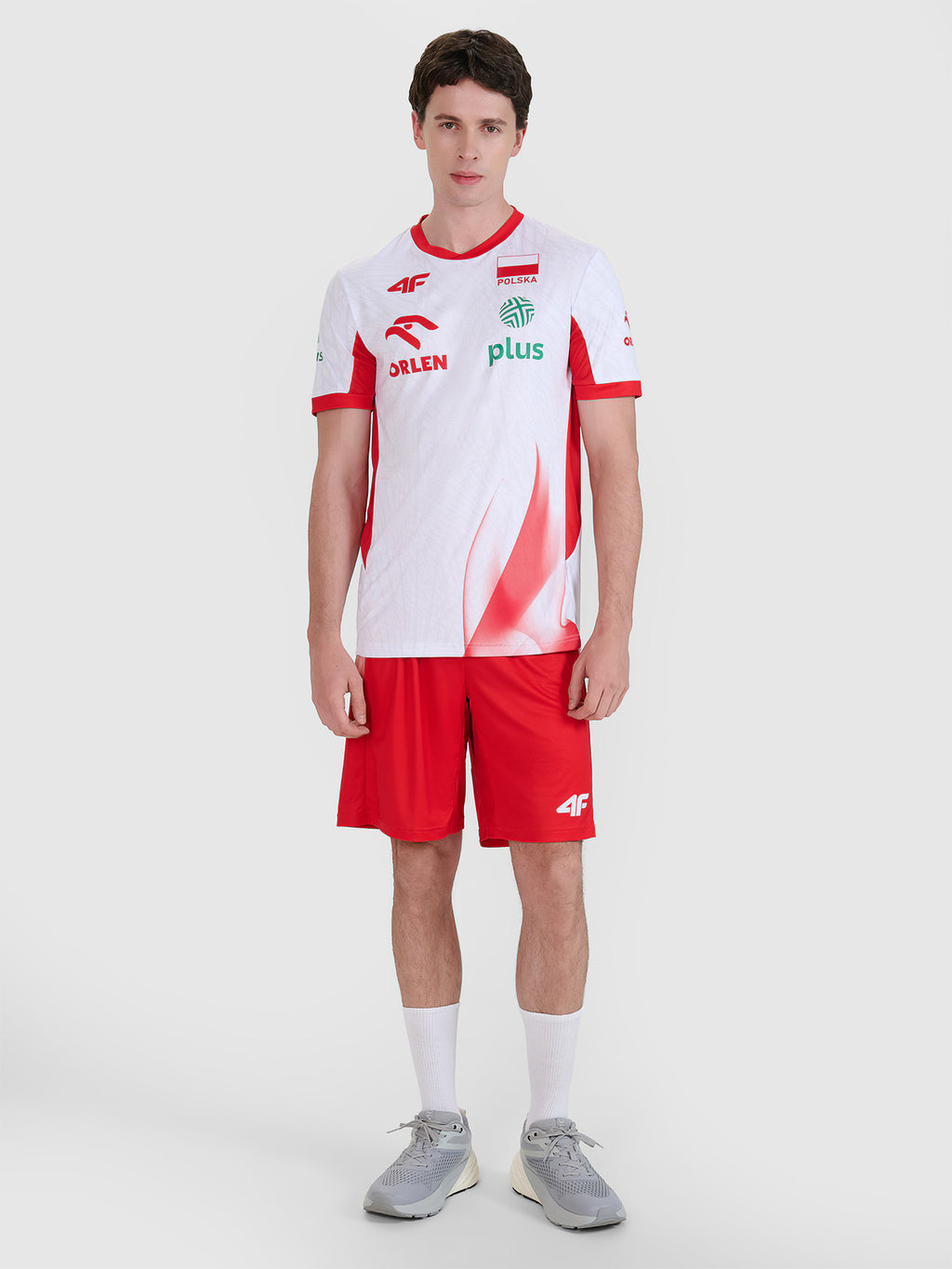 Spodenki meczowe replika męskie 4F x Polska Siatkówka