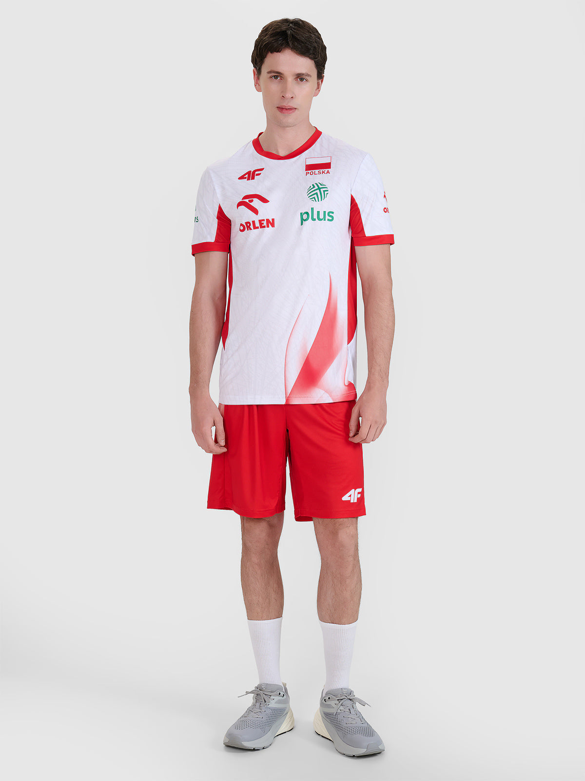 Spodenki meczowe replika męskie 4F x Polska Siatkówka