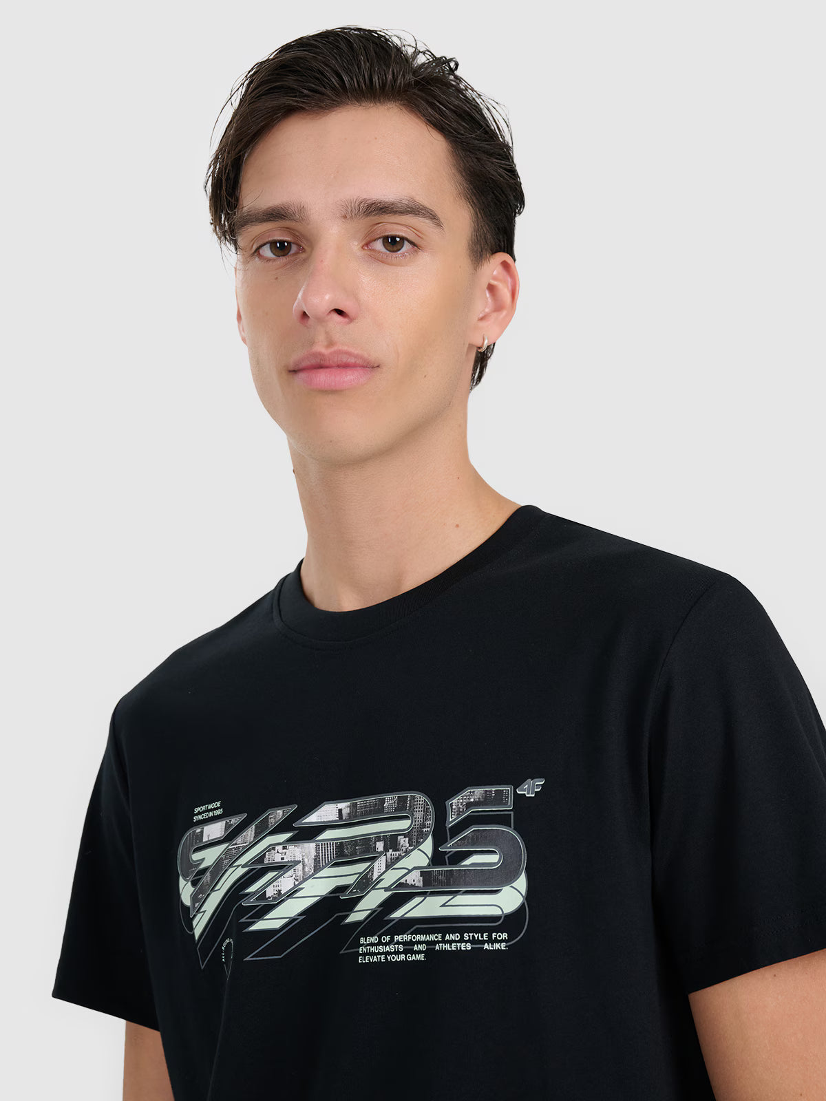 T-shirt regular z nadrukiem męski