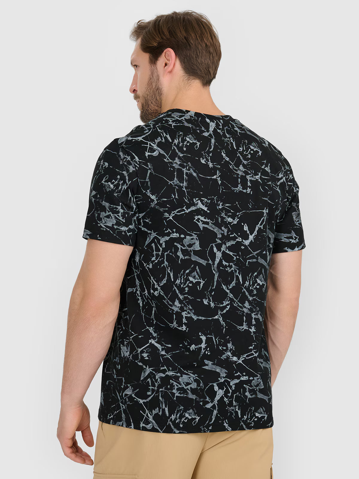 T-shirt regular z nadrukiem męski