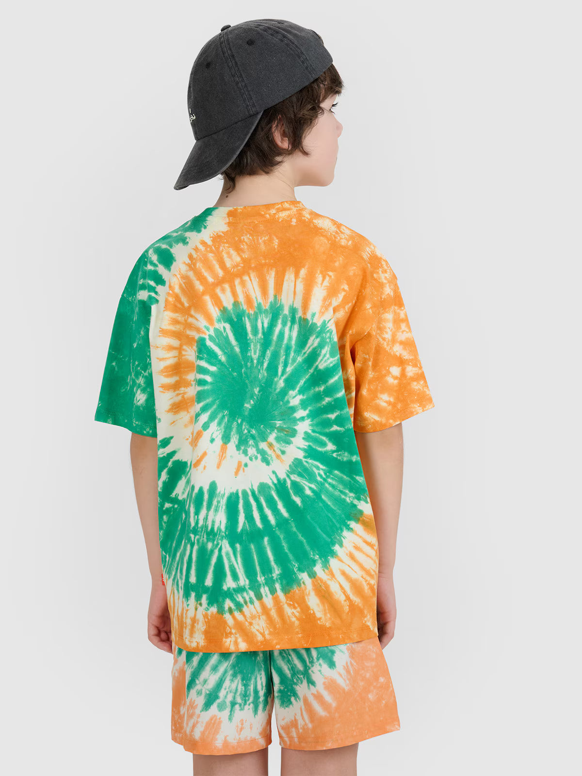 T-shirt oversize tie-die chłopięcy