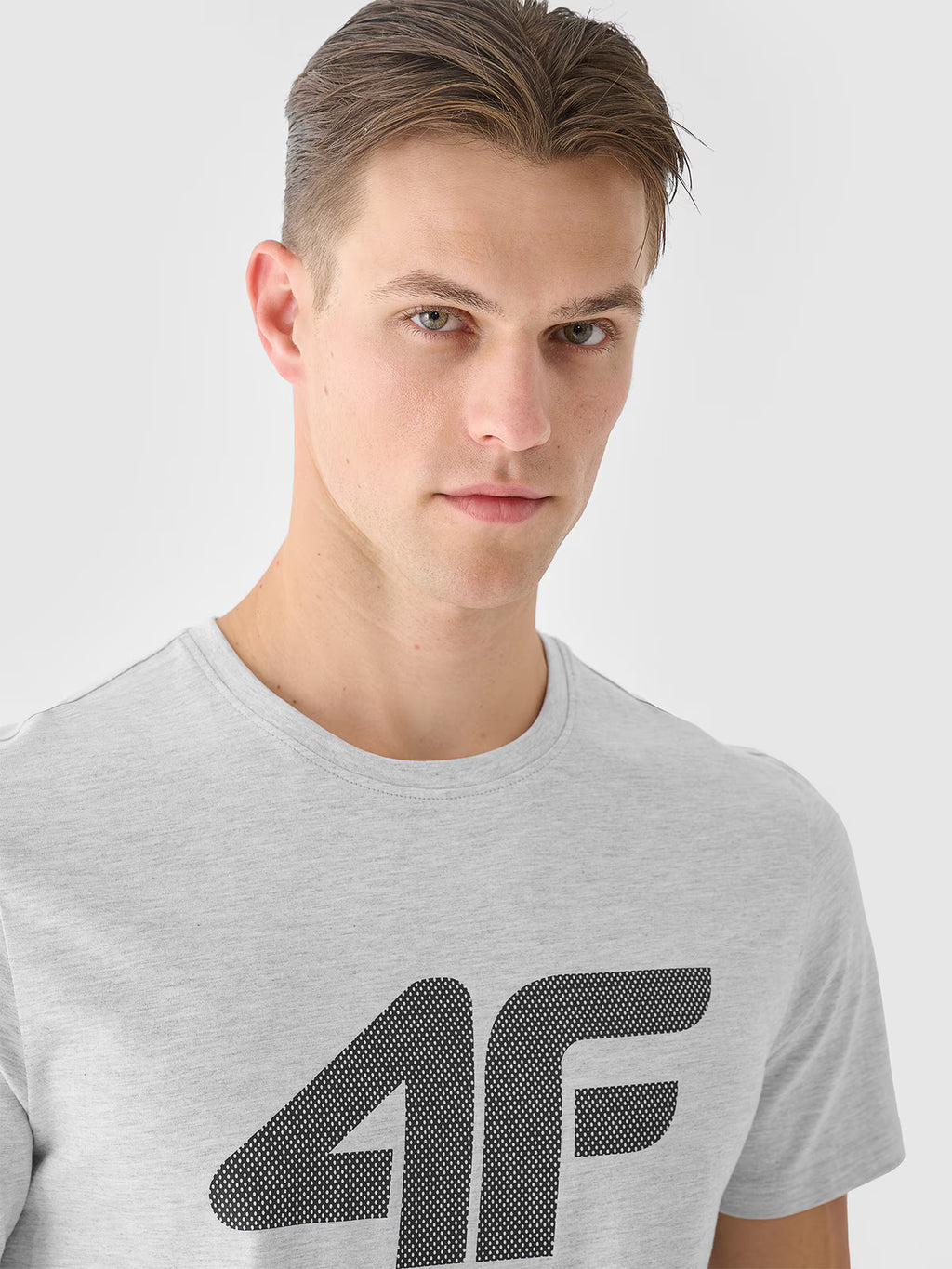 T-shirt regular z nadrukiem męski