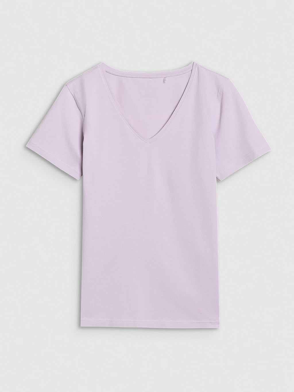 T-shirt slim gładki damski