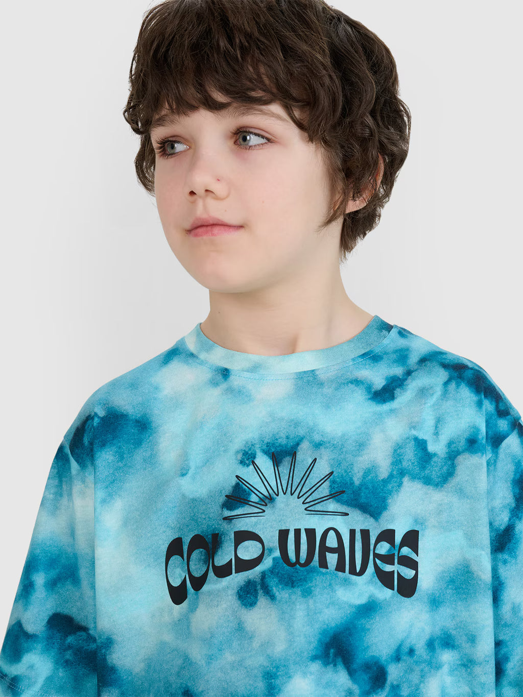 T-shirt oversize z nadrukiem chłopięcy