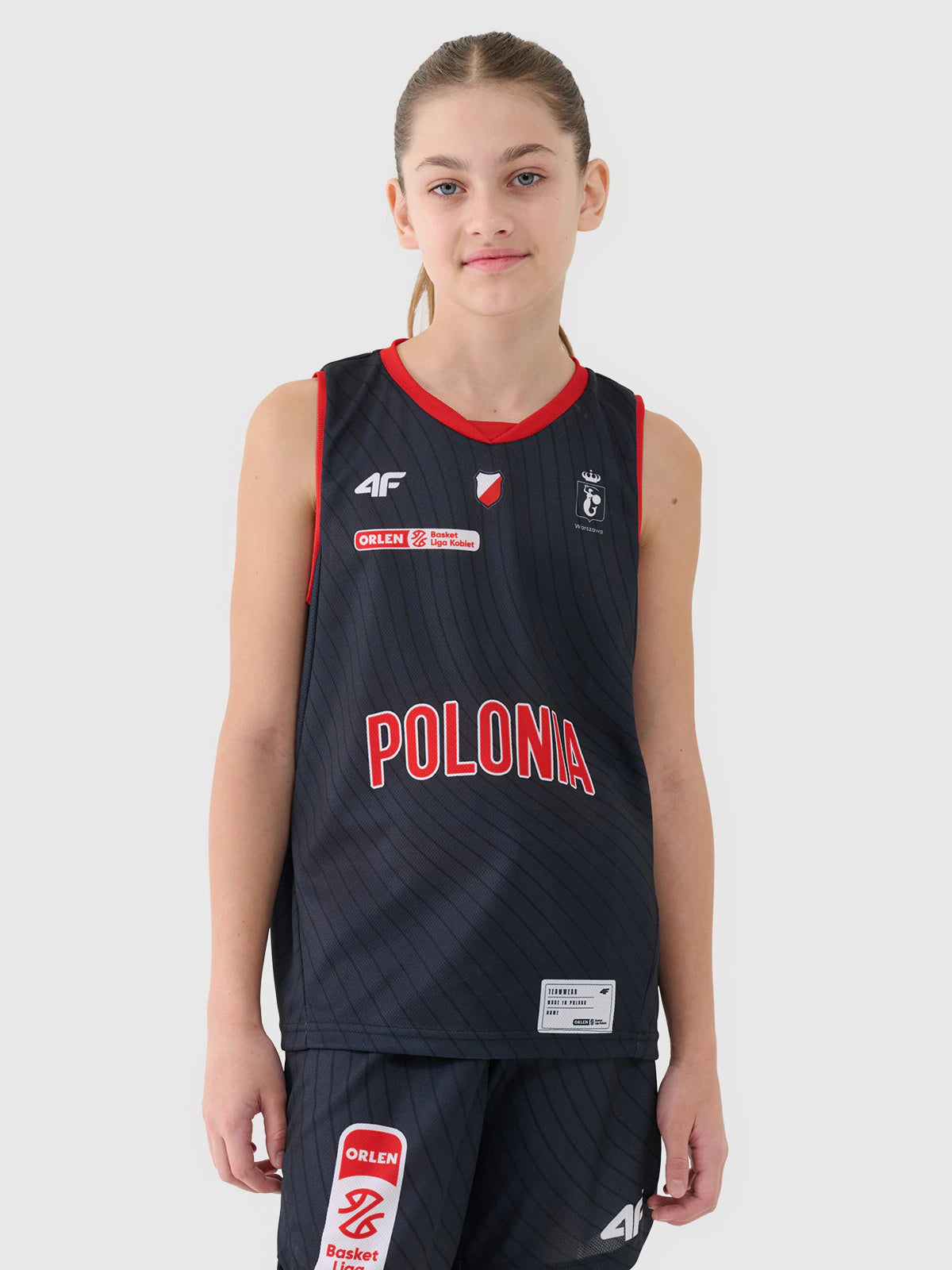 Koszulka meczowa replika domowa z sezonu 2024/25 dziecięca 4F x Polonia Warszawa