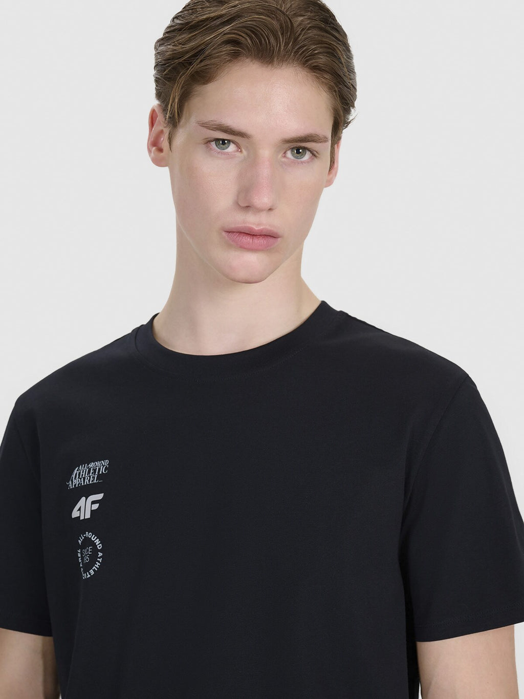 T-shirt regular z nadrukiem męski