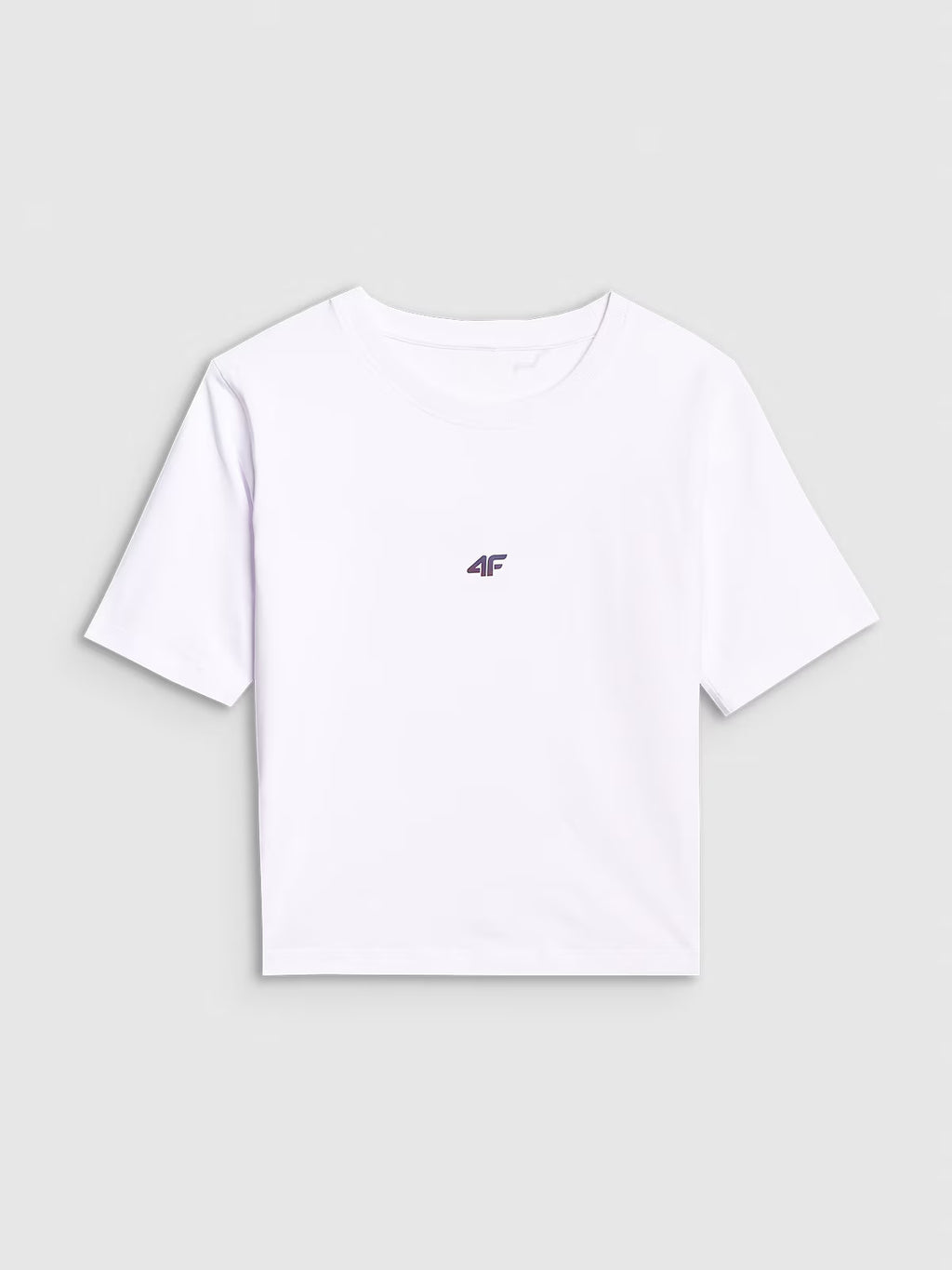 Crop-top slim gładki damski