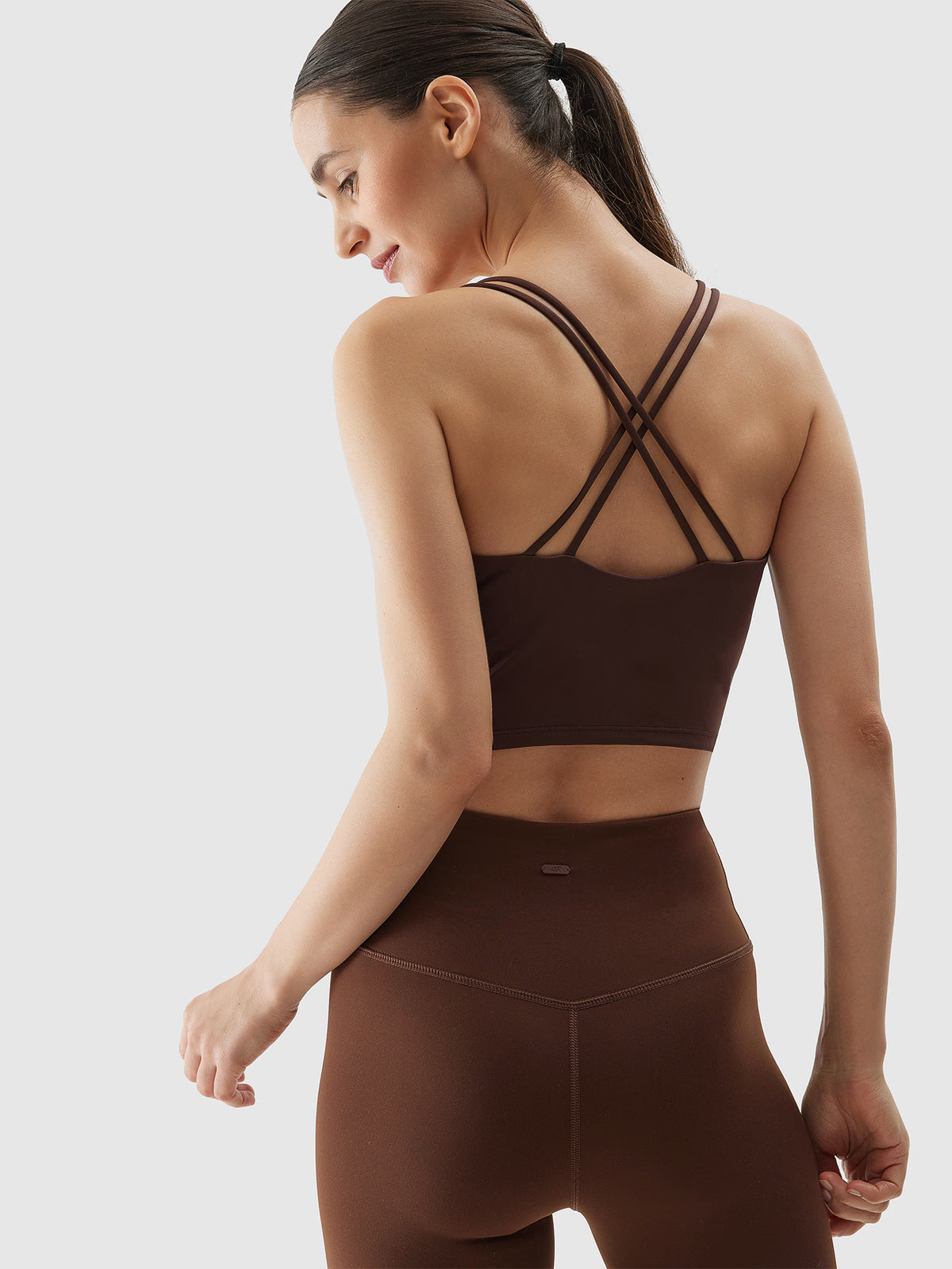 Crop top do jogi i pilatesu z materiału z recyklingu damski
