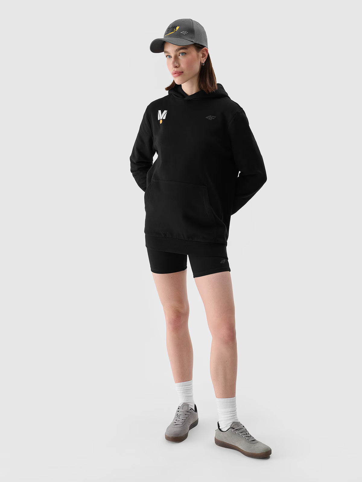 Bluza dresowa nierozpinana z kapturem uniseks 4F x Drift Masters