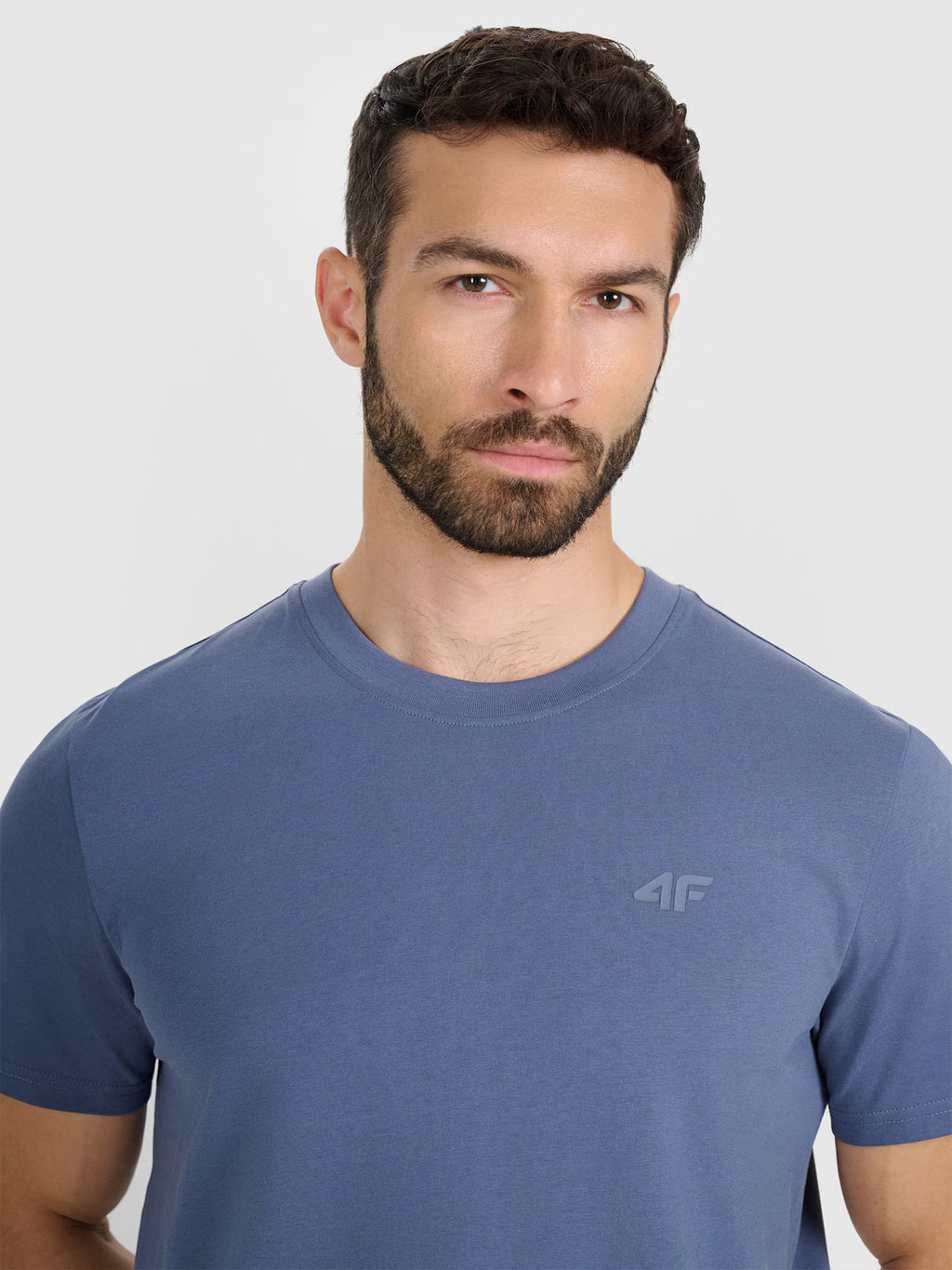 T-shirt regular gładki męski