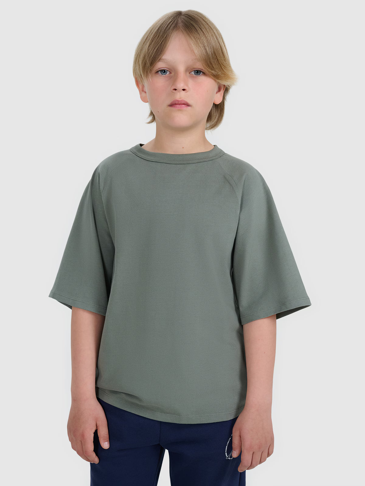 T-shirt oversize gładki chłopięcy