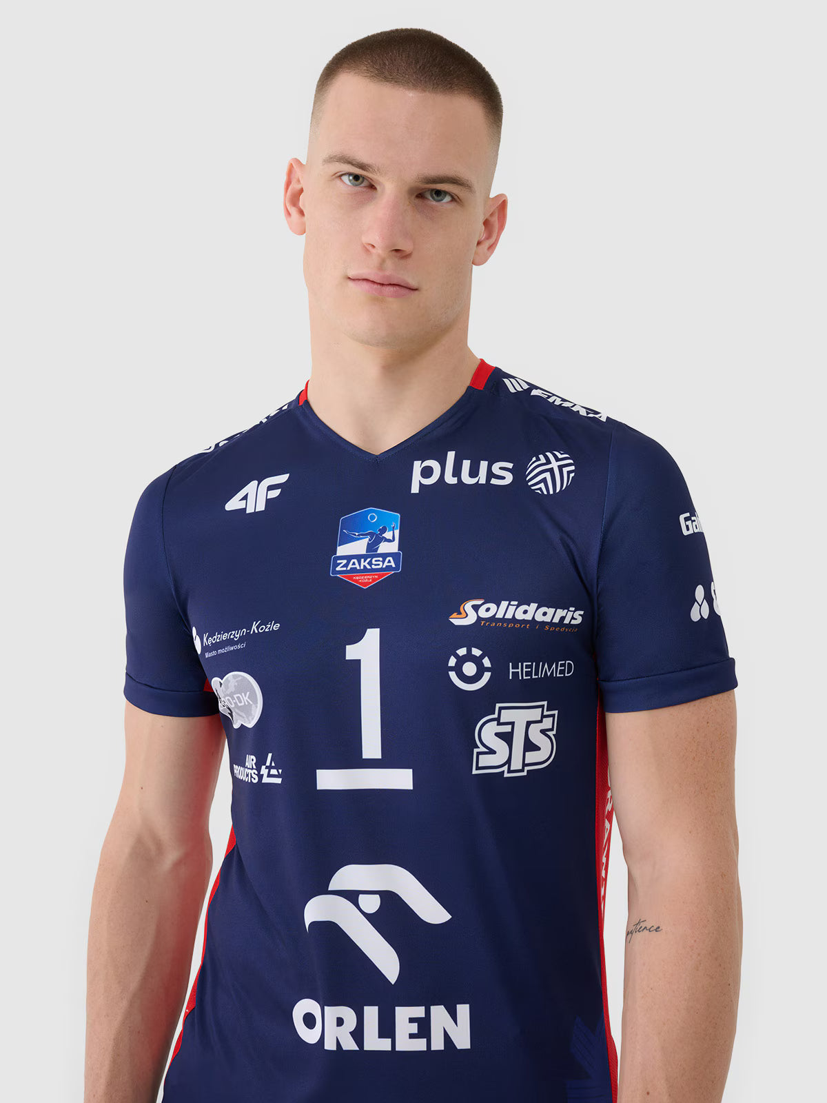 Koszulka meczowa replika domowa z sezonu 2024/25 męska 4F x Zaksa Kędzierzyn Koźle - Kurek
