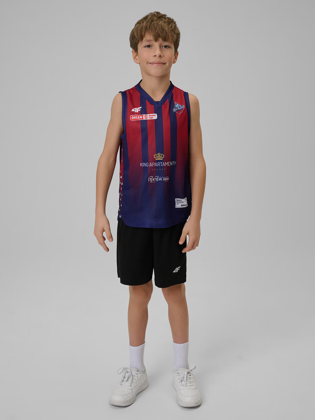Koszulka meczowa replika wyjazdowa z sezonu 2025/26 dziecięca 4F x King Szczecin