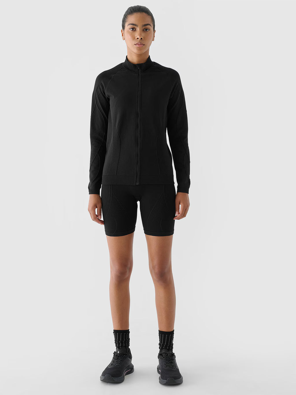 Bluza treningowa bezszwowa rozpinana bez kaptura 4F x Anna Lewandowska