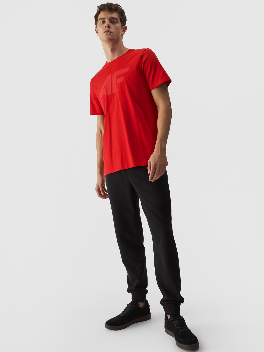 T-shirt regular z nadrukiem męski