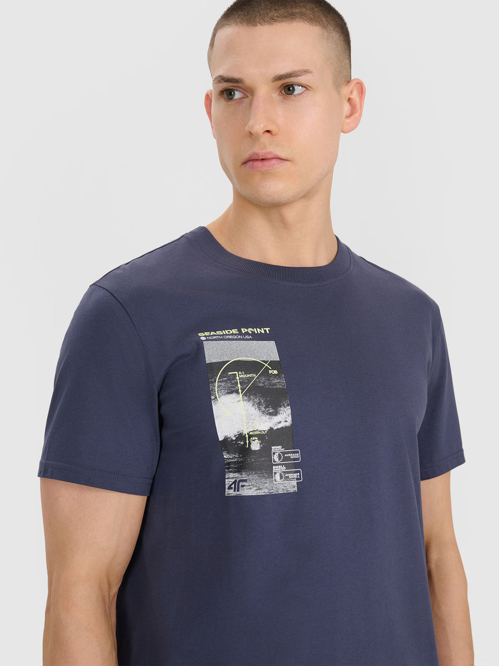 T-shirt regular z nadrukiem męski