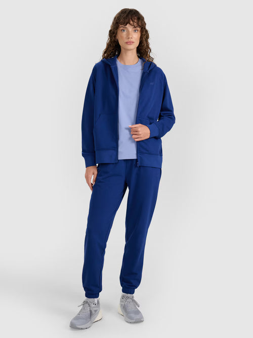 Bluza dresowa rozpinana z kapturem damska