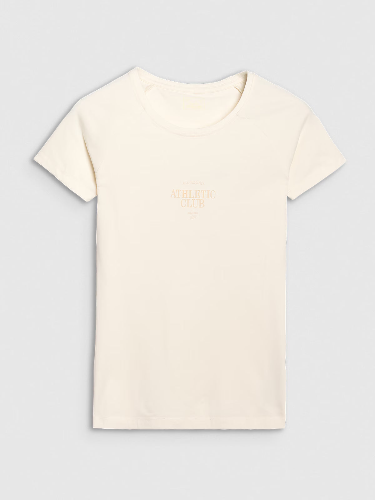 T-shirt slim z nadrukiem damski