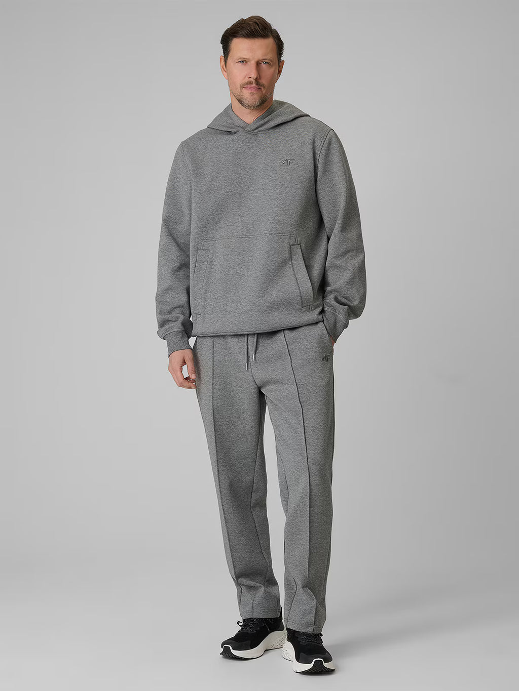 Bluza dresowa regular z kapturem męska