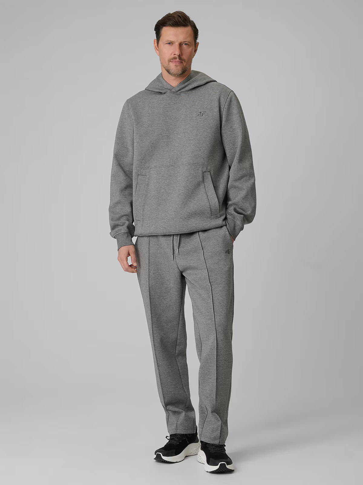 Bluza dresowa regular z kapturem męska