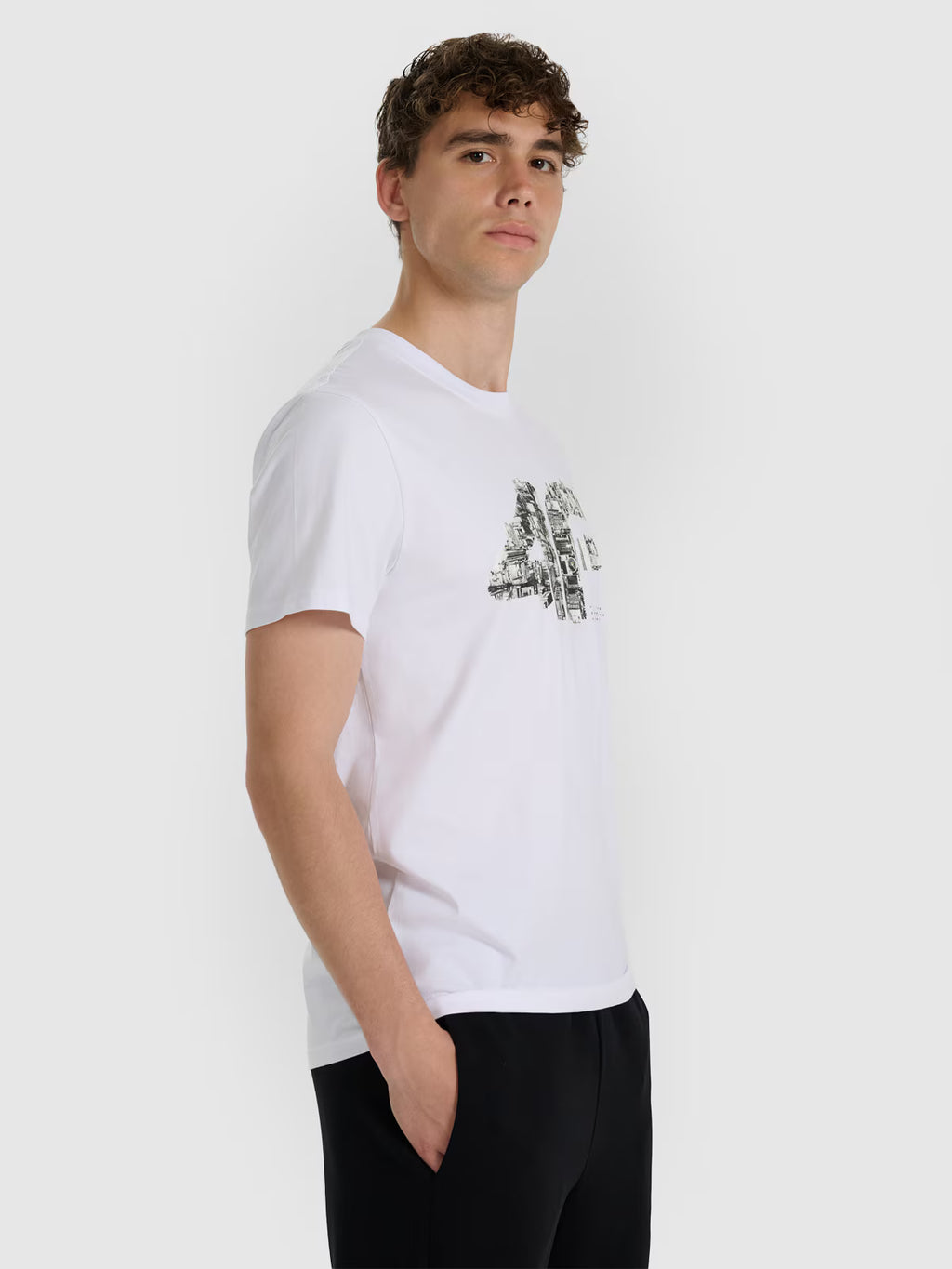 T-shirt regular z nadrukiem męski