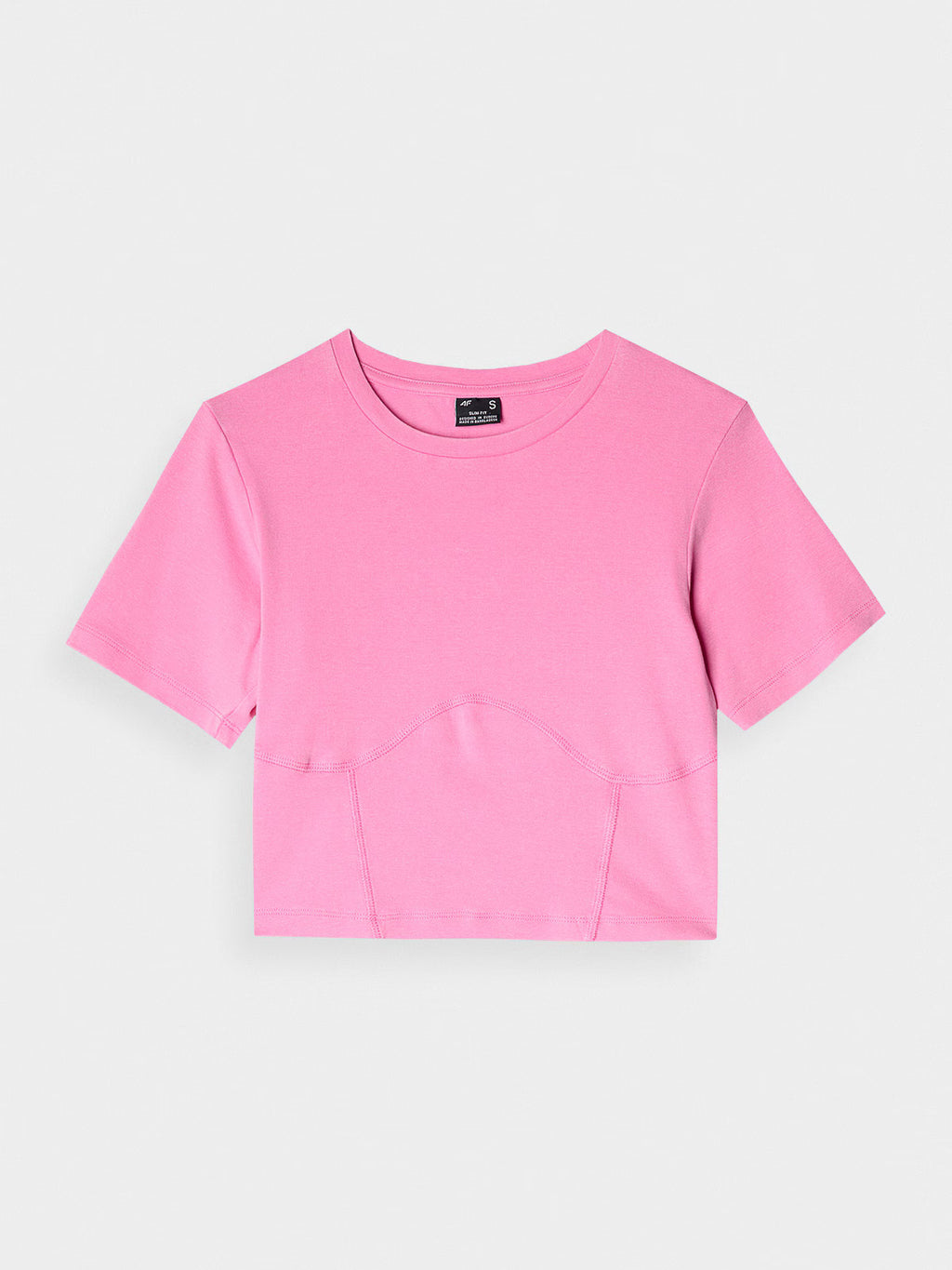 Crop top slim gładki damski