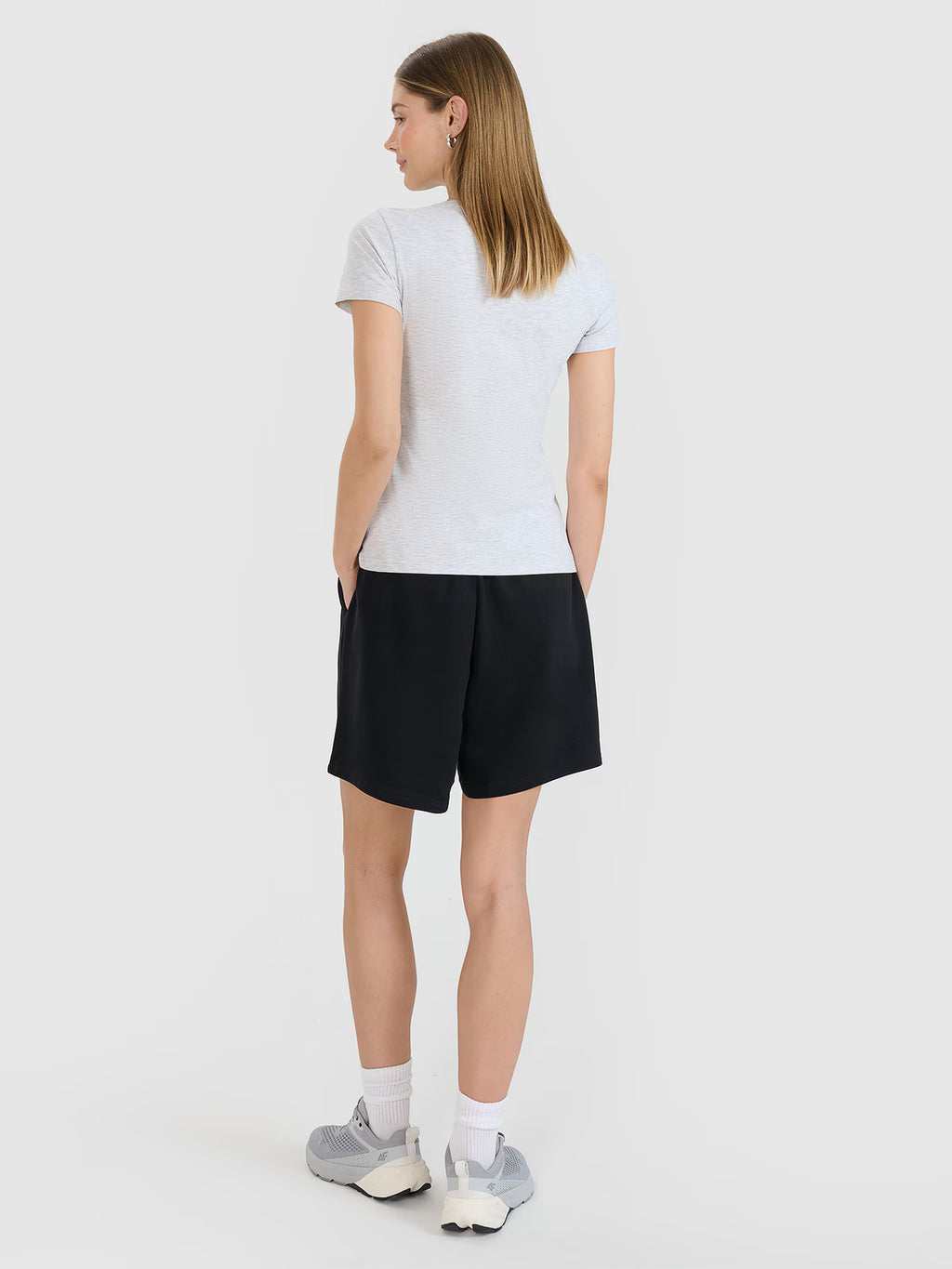 T-shirt slim z nadrukiem damski