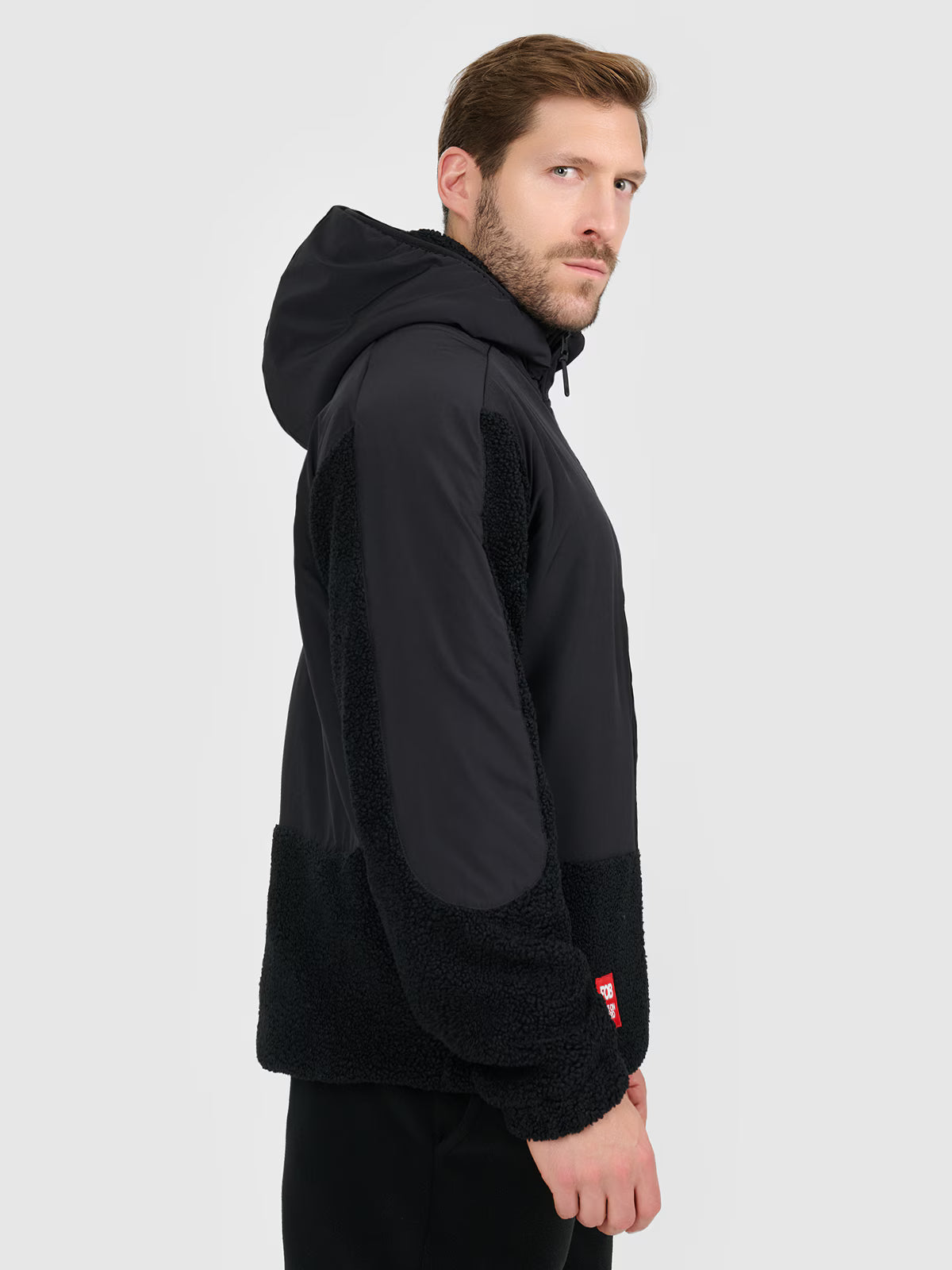 Polar sherpa loose z kapturem męski