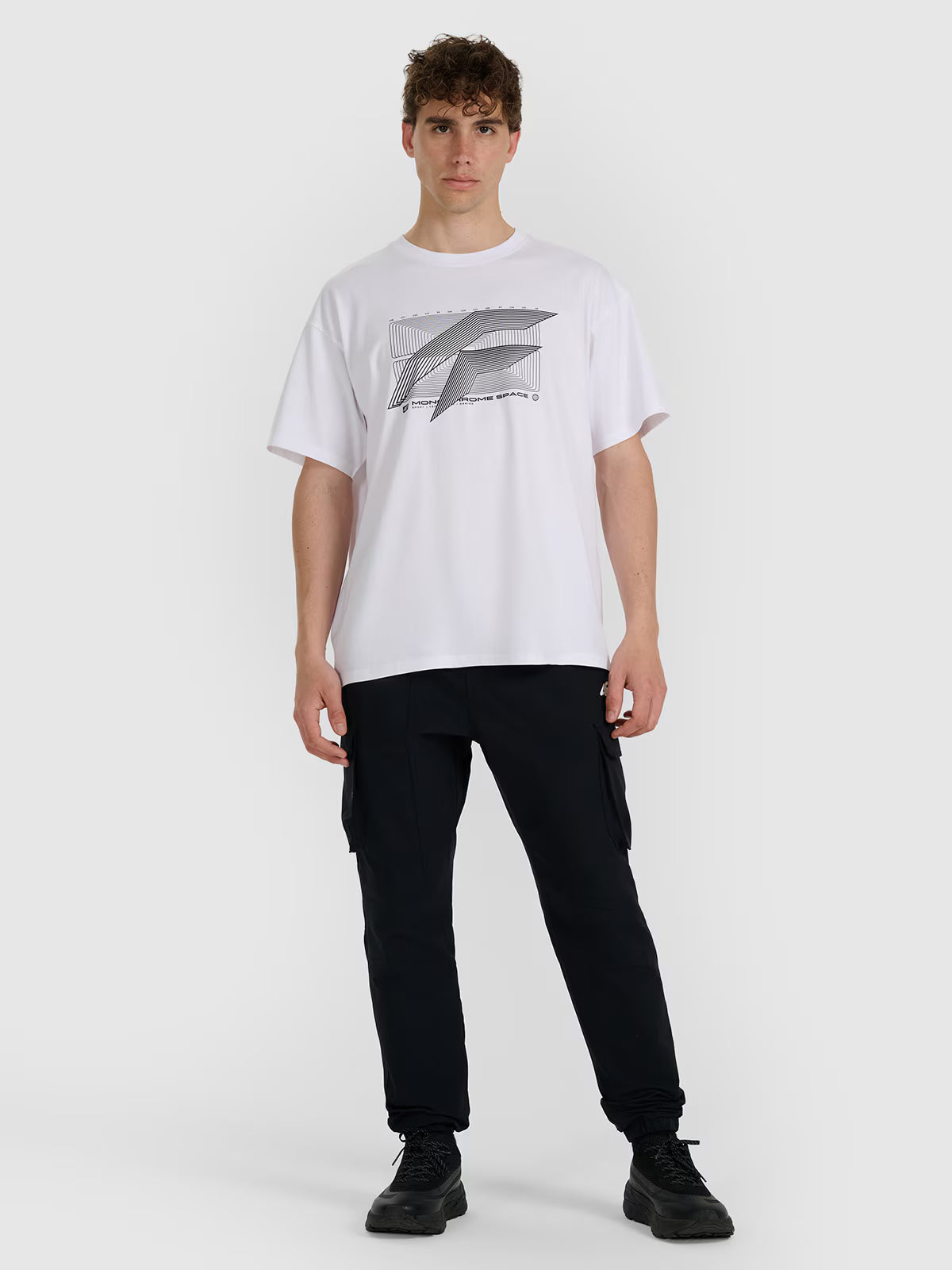 T-shirt regular z nadrukiem męski