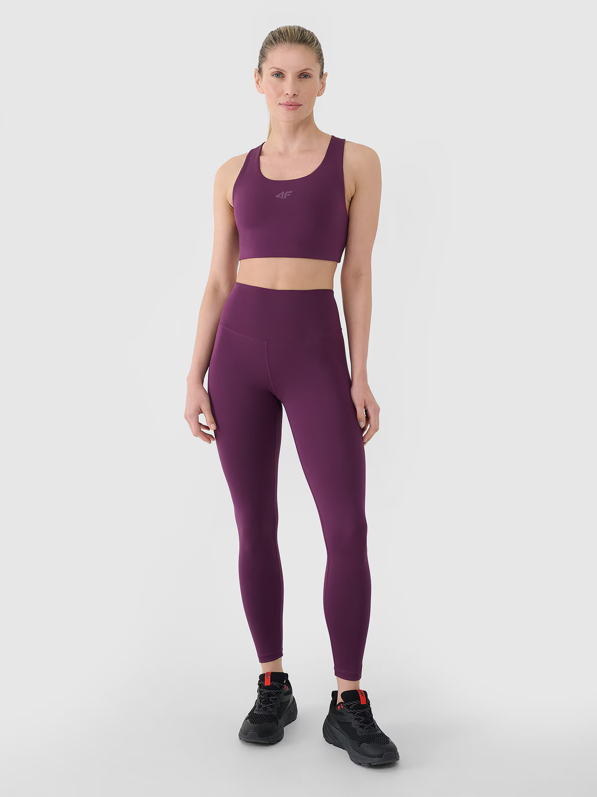 Legginsy treningowe z wysokim stanem damskie