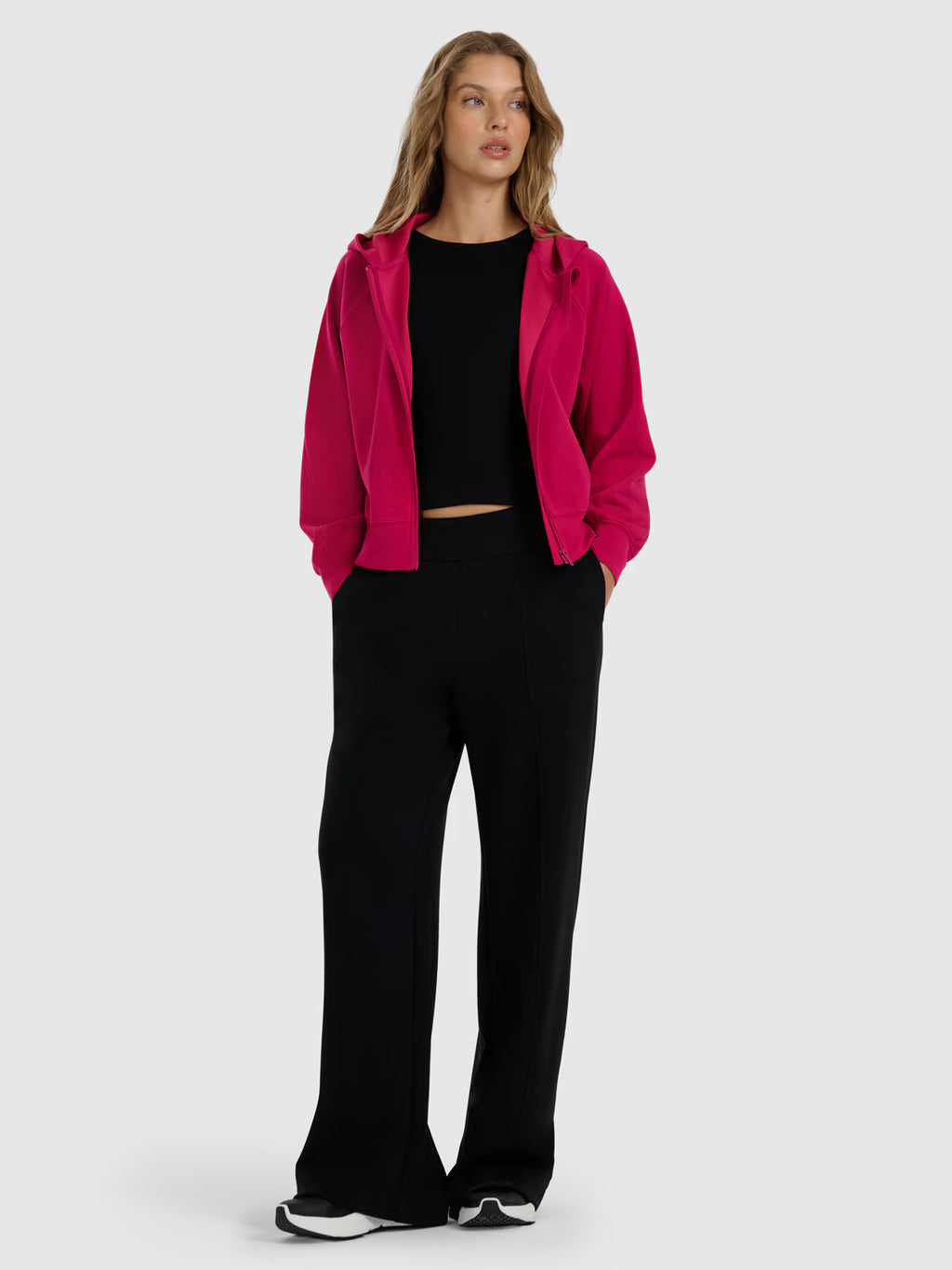 Bluza dresowa rozpinana z modalem damska