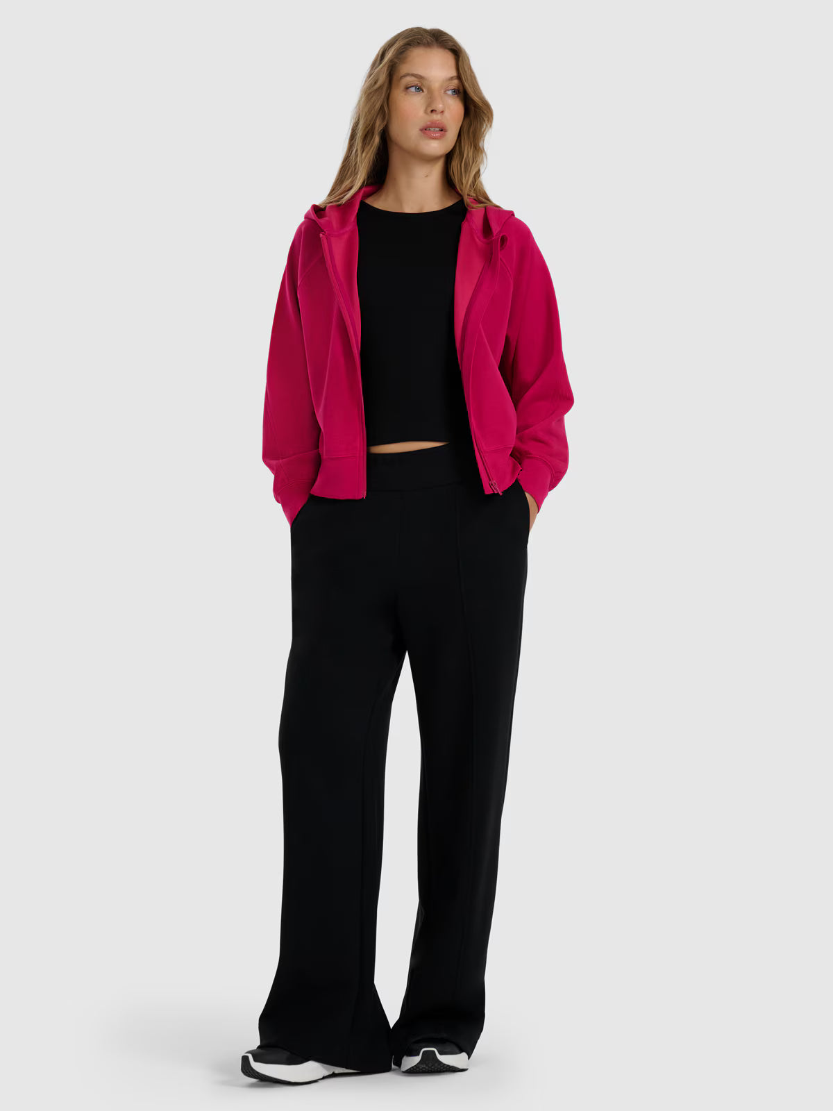 Bluza dresowa rozpinana z modalem damska