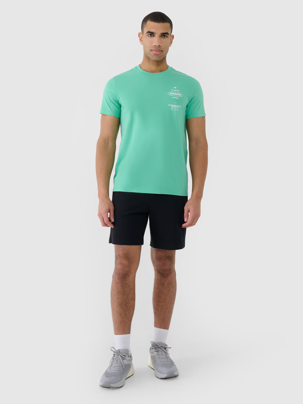 T-shirt regular z nadrukiem męski
