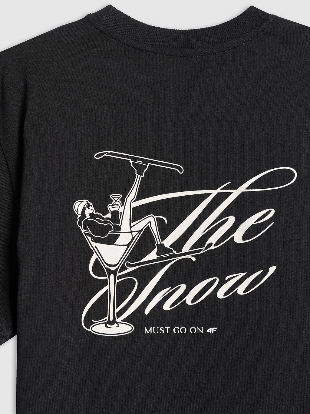 T-shirt loose z nadrukiem damski