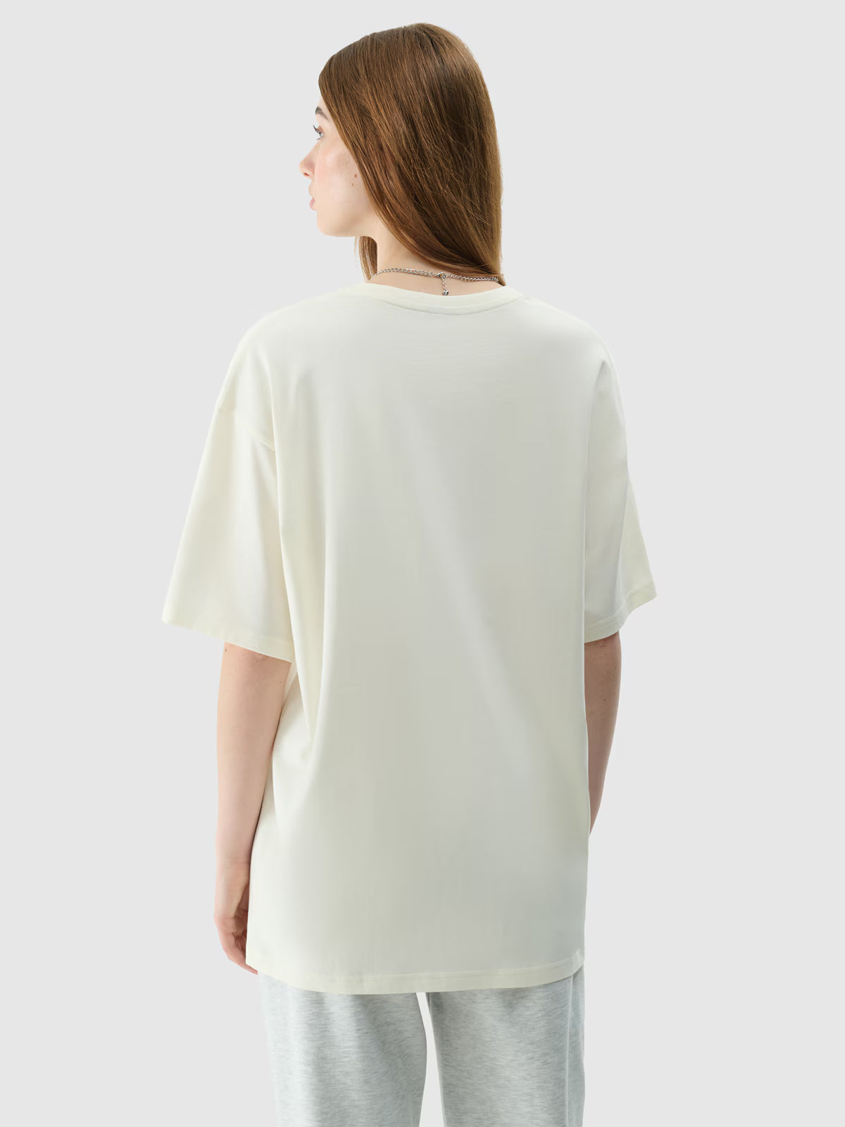 T-shirt oversize gładki uniseks