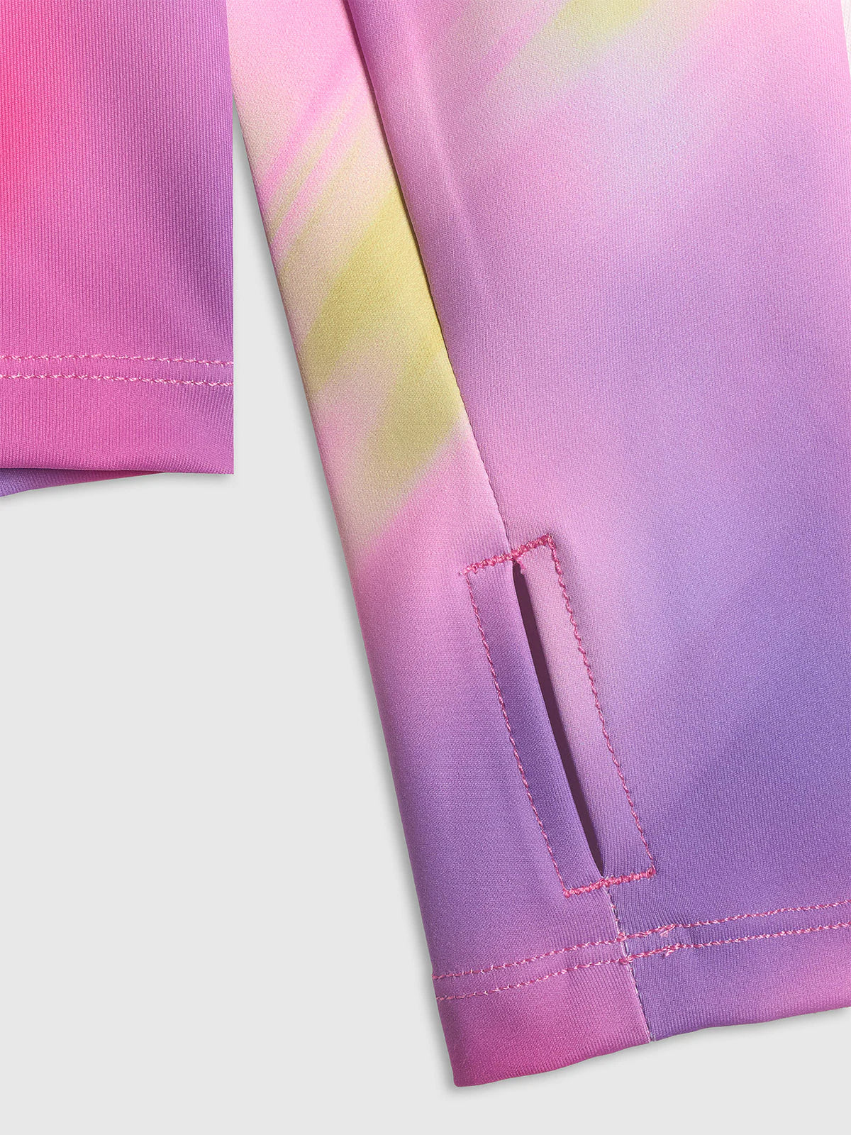 Bluza sportowa slim bez kaptura dziewczęca
