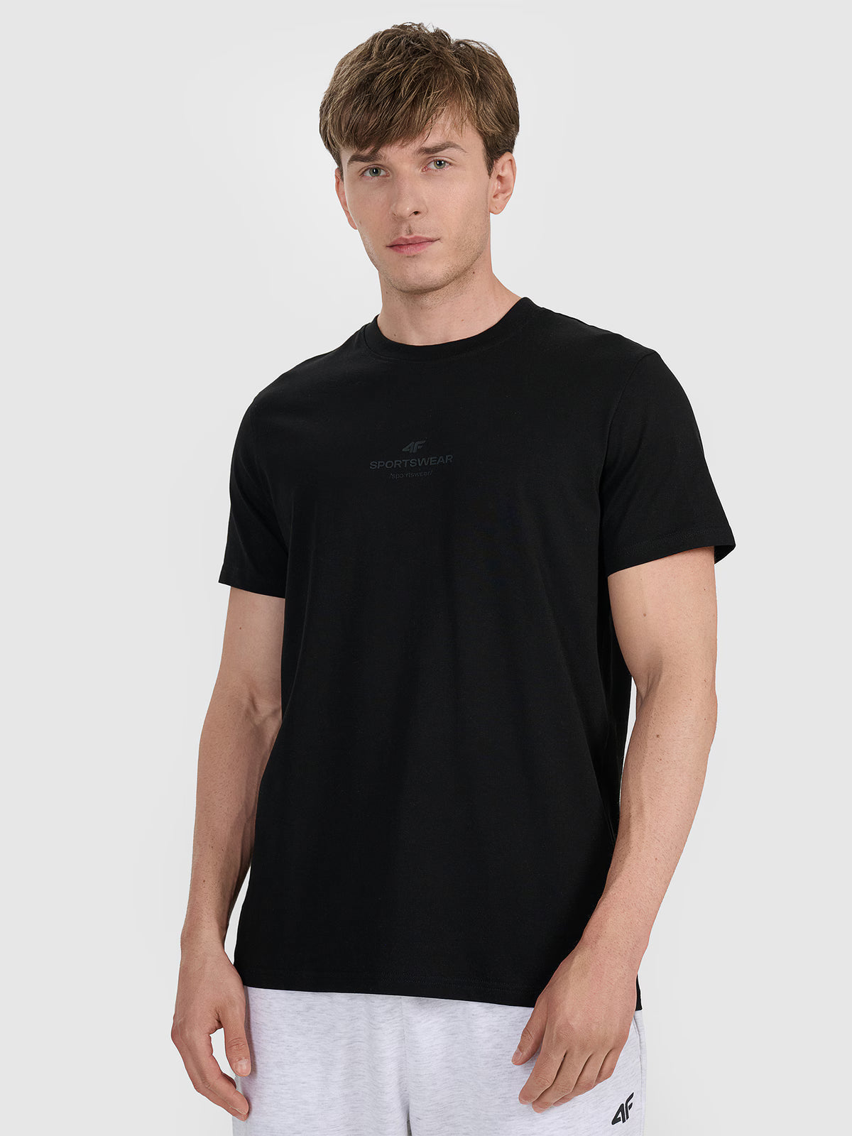 T-shirt regular z nadrukiem męski