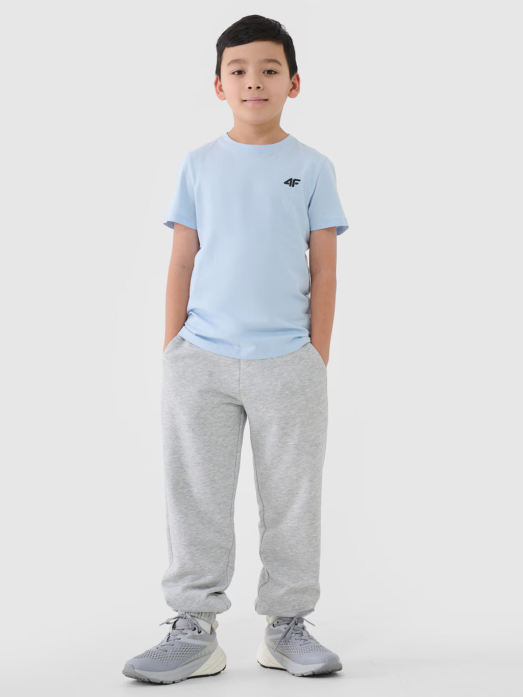 T-shirt regular gładki chłopięcy
