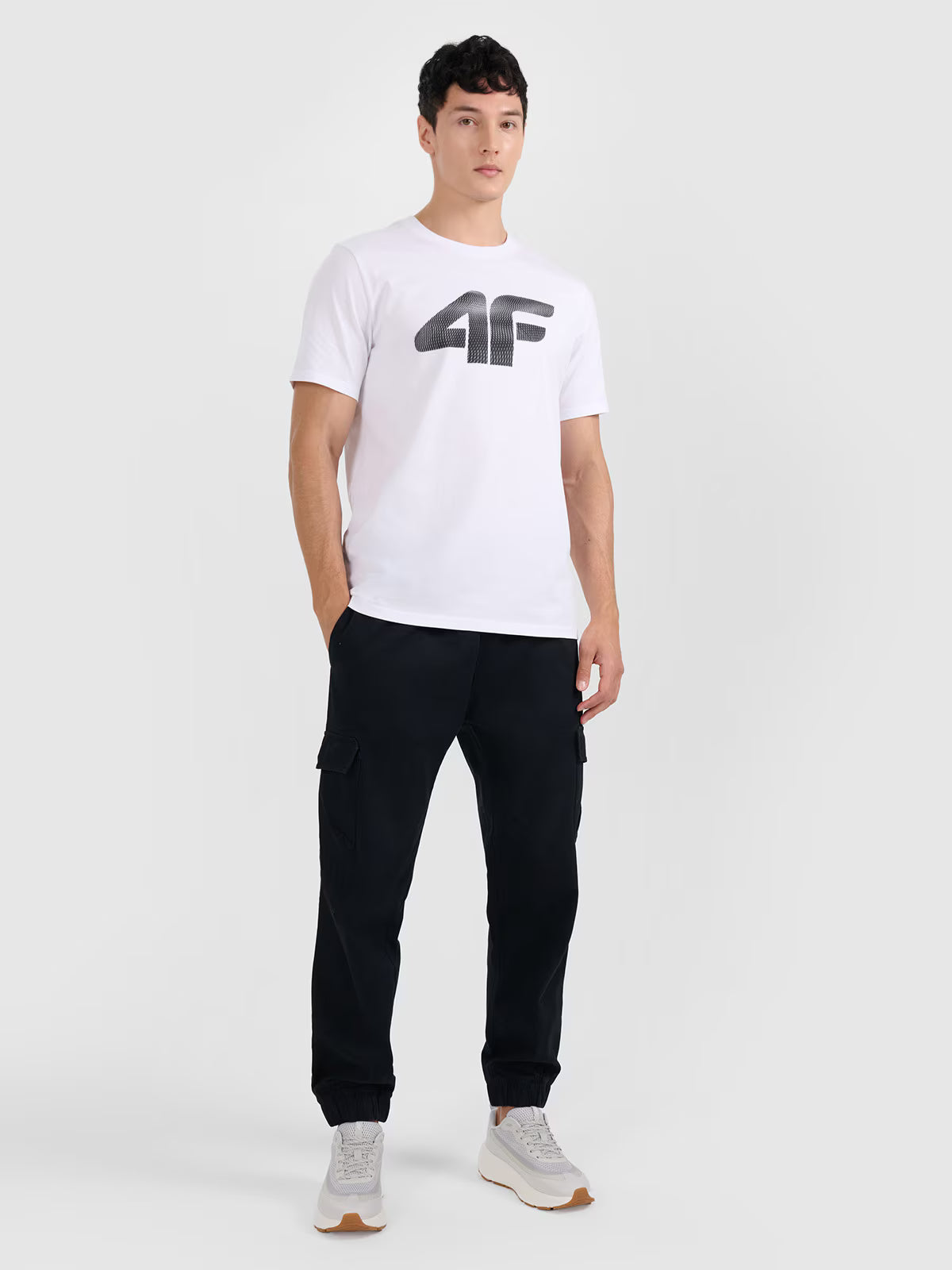 T-shirt regular z nadrukiem męski