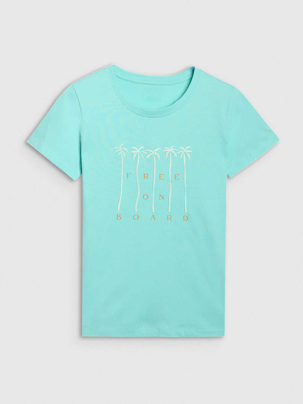 T-shirt regular z nadrukiem damski