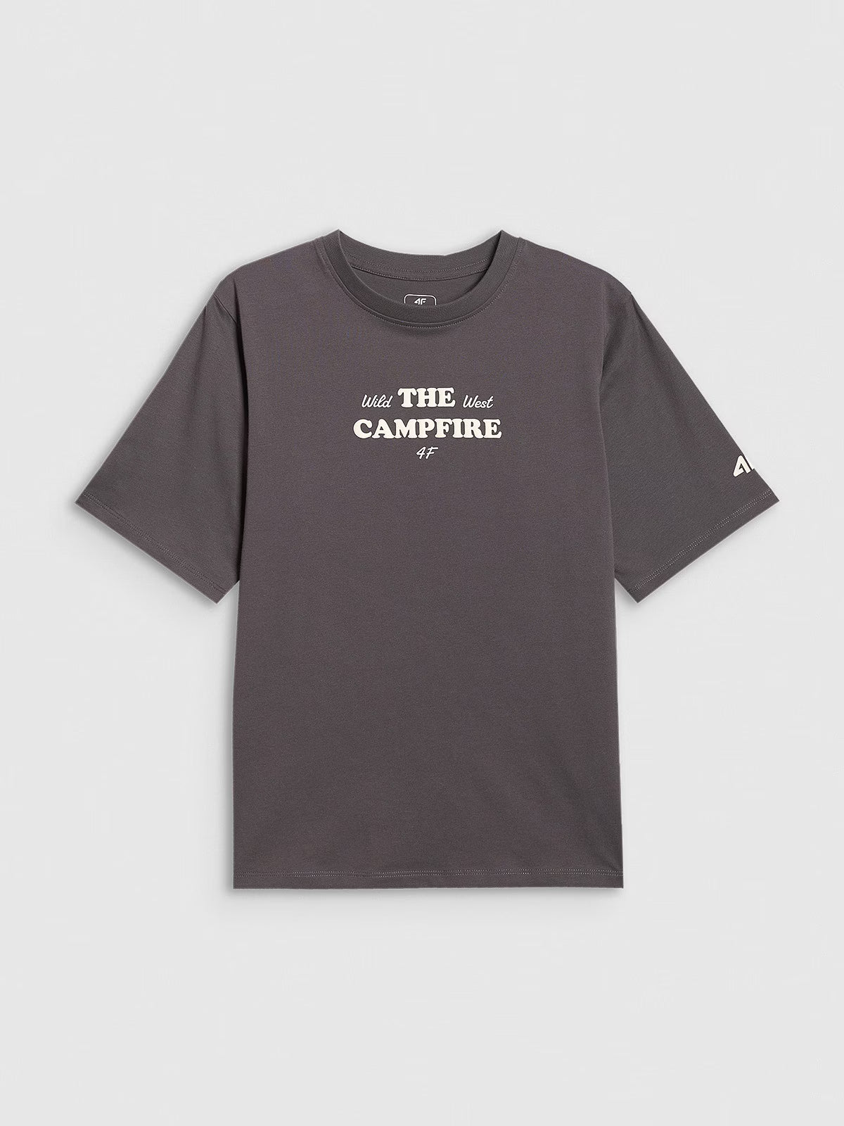 T-shirt loose z nadrukiem chłopięcy