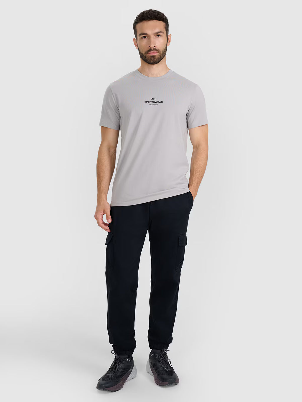 T-shirt regular z nadrukiem męski