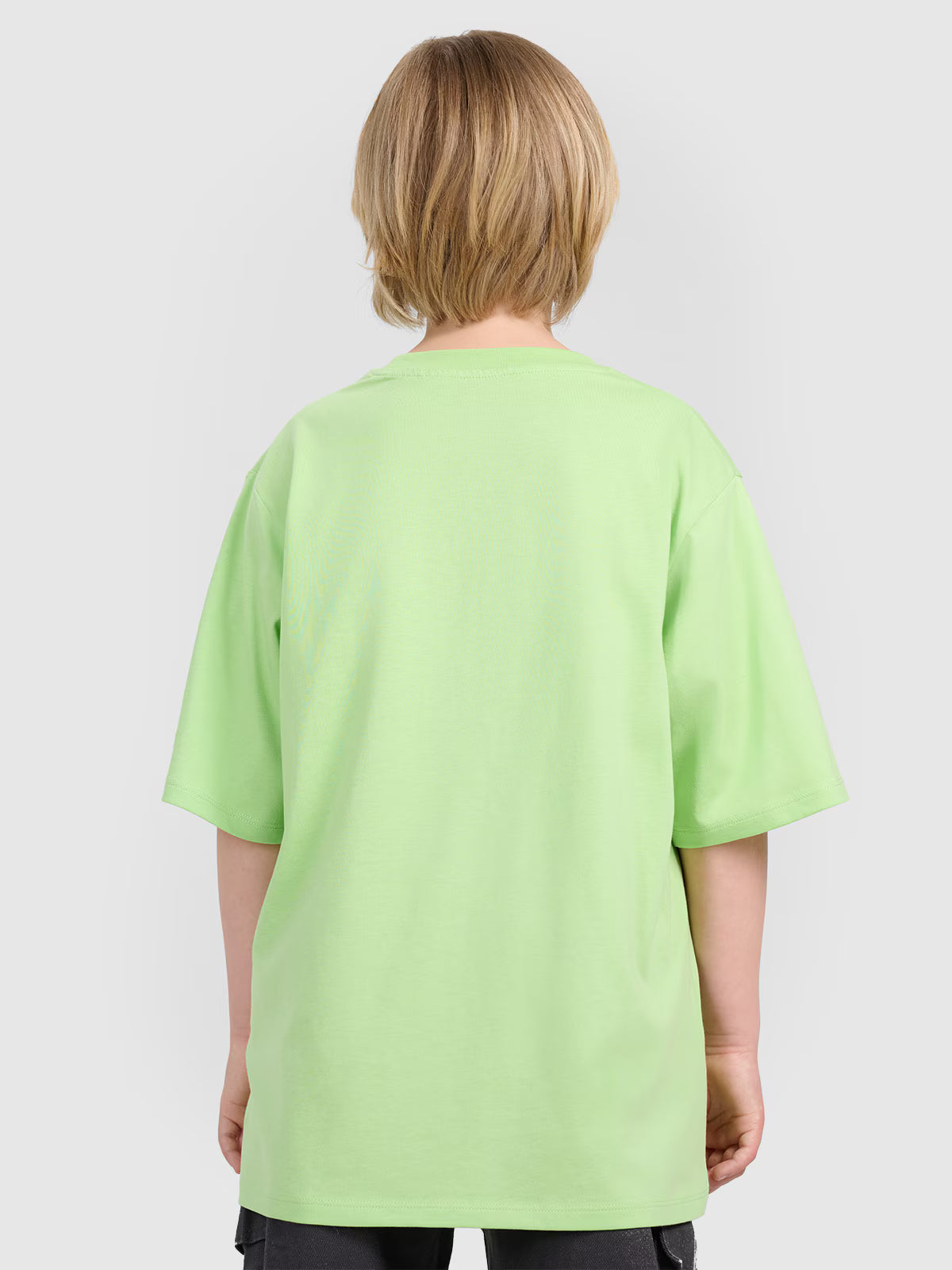 T-shirt oversize z nadrukiem chłopięcy