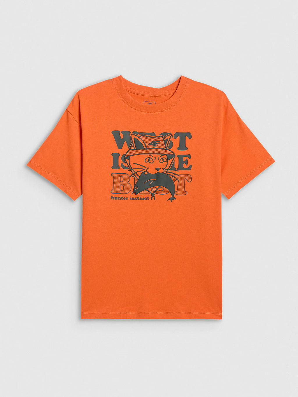 T-shirt loose z nadrukiem chłopięcy