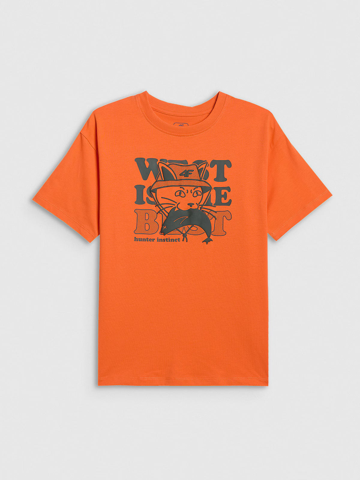 T-shirt loose z nadrukiem chłopięcy