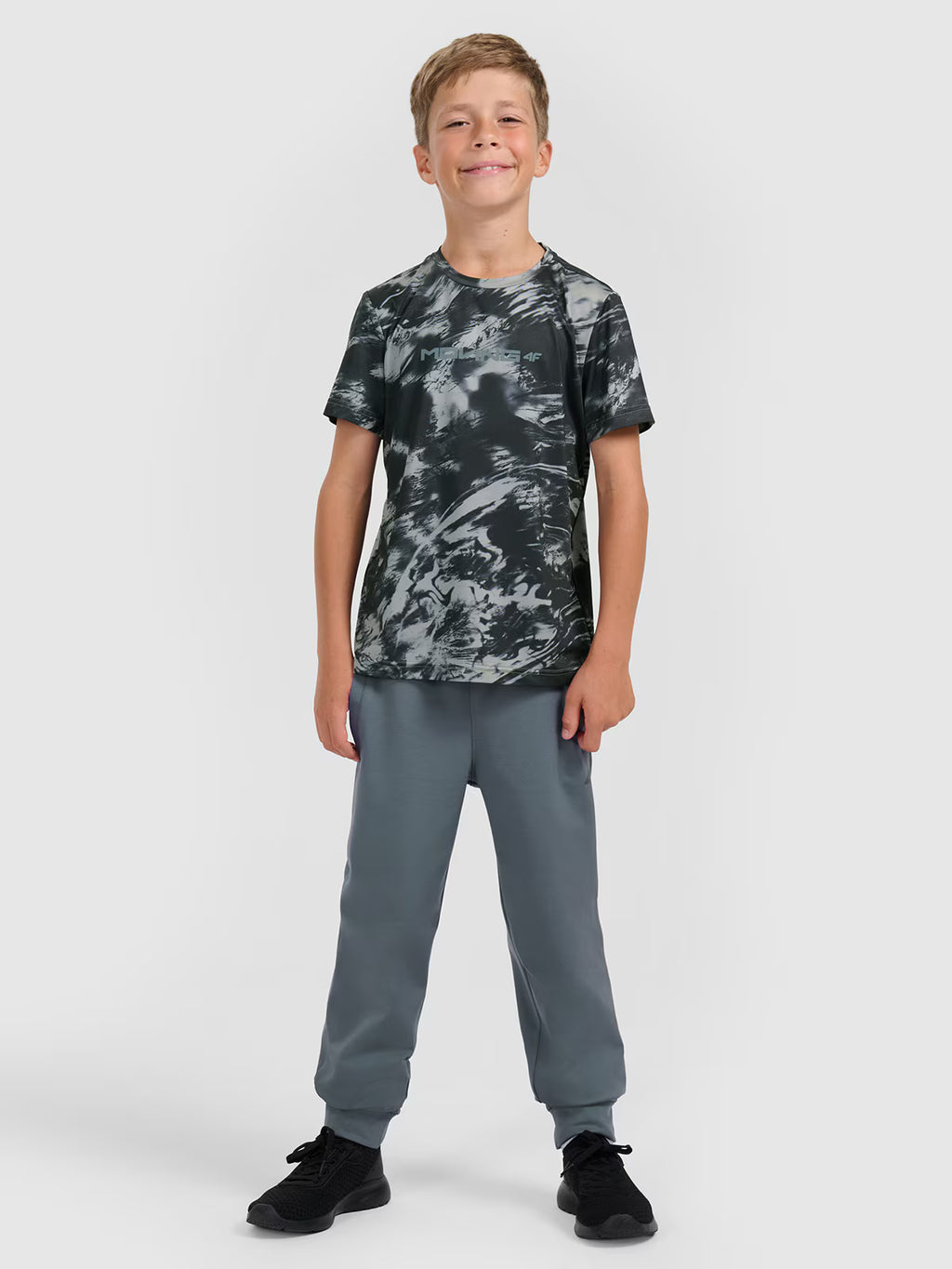 T-shirt sportowy szybkoschnący chłopięcy