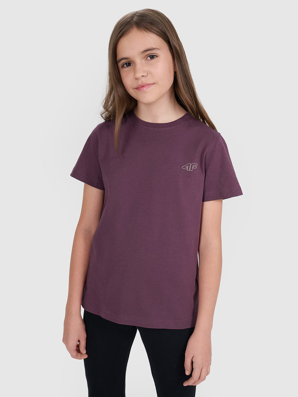 T-shirt regular gładki (2-pack) dziecięcy