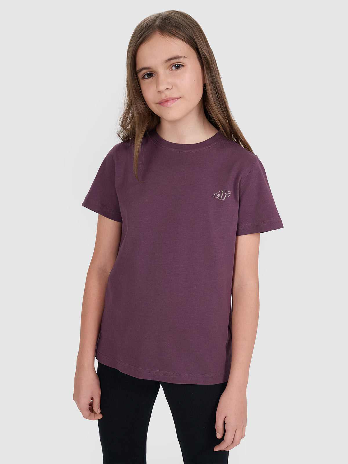 T-shirt regular gładki (2-pack) dziecięcy