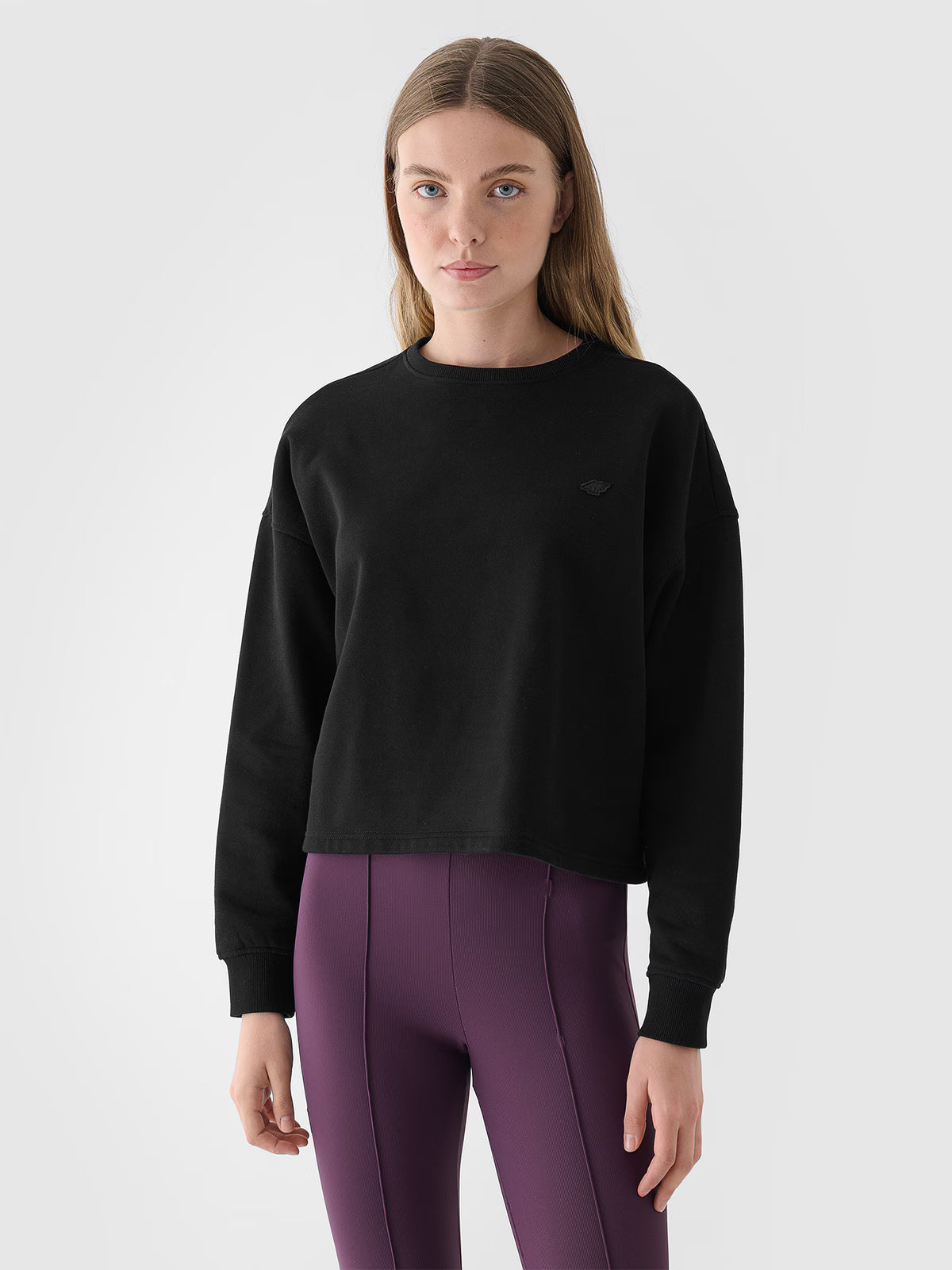 Bluza dresowa nierozpinana bez kaptura damska
