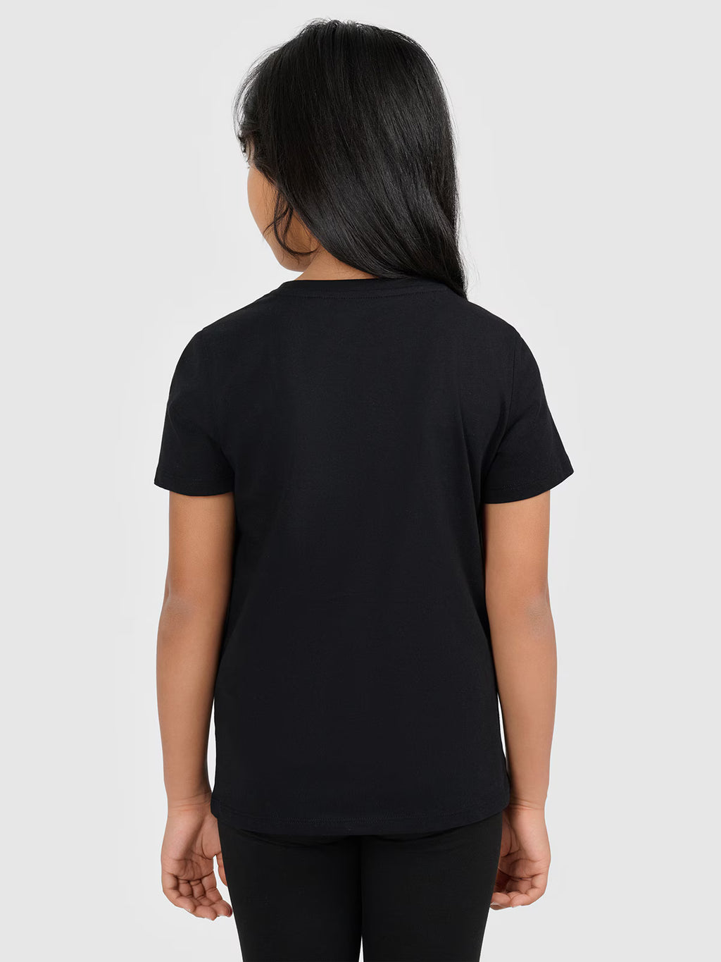 T-shirt gładki dziewczęcy